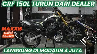 Modifikasi Pahe 4jt  CRF 150L GALER (GAs jaLur aER) Stang Fatbar + Spakbor crf250 + Ban Maxxis Gahar
