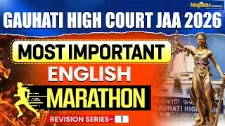 Guwahati High Court JAA Exam 2026 | Important English Marathon | Revision Series 1| Majestic Academy