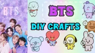 *BTS* Diy crafts 🥳//easy to make//handmade and useful//BTS Army 💜#tutorial 