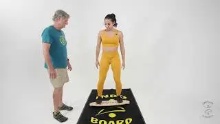 Ayla Learns the Basics of the INDO BOARD and Cushion Combo