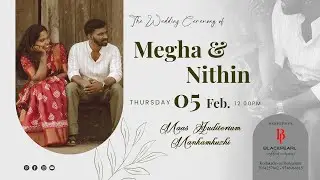 Megha weds Nithin - WEDDING CEREMONY || Maas Auditorium, Mankamkuzhi || LIVE