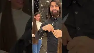 قص شعر طويل جداً الى كاري حسب طلب الزبون العنوان زيونة صالون بسام 07715333228