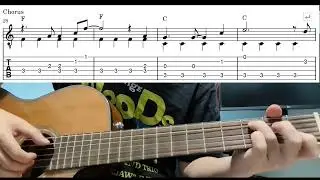 Lava - Easy Fingerstyle Guitar Playthrough Tutorial Lesson With Tabs