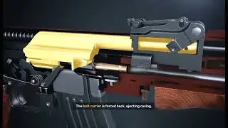 How AK 47 works | How AKM Firing |AK 47 Working 3D Animation