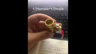 small brass ball valve display