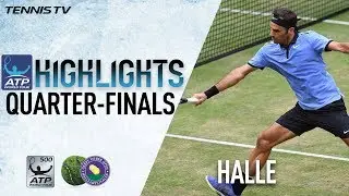 Highlights: Federer, NextGenATP Stars Win Friday In Halle 2017