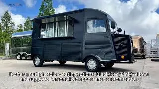 Food Truck Fully Equipped Taco Trailers Kitchen Pizza Coffee Cart Ice Cream BBQ Mobile Food Trailer