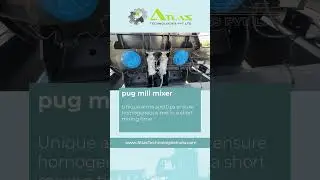 Pug mill mixer - 260 tph asphalt batch mix plant