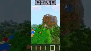 SCARIEST SEED!!! forever Mountain is smiling 😰😨😱🥶 #minecraft#scary #gaming