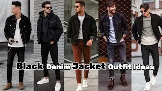 Black Denim Jacket Outfit Ideas | Black Denim Jacket Combination | Black Denim Jacket