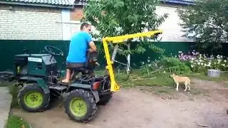 Crane for tractor