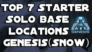Ark Genesis Top 7 Starter Hidden Base Locations (Snow Biome) Official