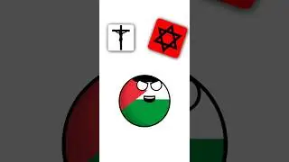 Unpreferred religions in countries #countryballs  #religion  #shorts