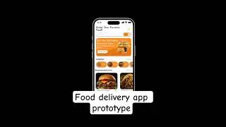 I Created A Food Delivery App Using Only Figma #prototype