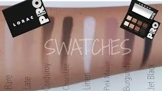 Lorac Pro Matte Palette SWATCHES