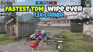 FASTEST TDM WIPEOUT EVER IN BGMI | 13X COMBO | BY ITS GROVE