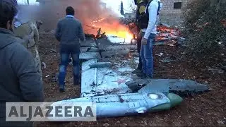 🇸🇾 Russian Sukhoi fighter jet shot down in Syria's Idlib