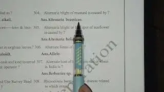 JRF/SRF/agriculture Competitive Exams Questions Part :-14