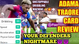 Adama Traore Review | Your defenders NIGHTMARE 😈🔥| Pes 2021 Mobile