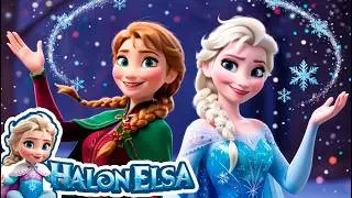 Elsa & Anna's DIY Winter Wonderland Decor ❄️🎄 | Magical Holiday Crafts | Halon Elsa