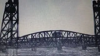 Illinois Route 9 Strauss Vertical Lift Bridge ( Replaced) Pekin, Illinois 