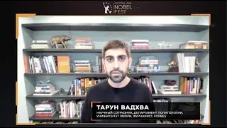 Tarun Wadhwa, CSO of RSQ Labs, speaks on tech and inequality at Central Asia Nobel Fest 20