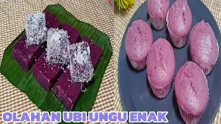 PUNYA UBI JANGAN HANYA DI REBUS AJA DIBUAT KUE KAYA GINI ENAK BANGET ( olahan ubi ungu )