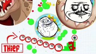 Agar.io HE STOLE MY MASS !! 😢 & FUNNY MOMENTS 😂 + GAMEPLAYS 🔥