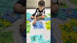 Children's Educational Puzzle Track Car Play Set