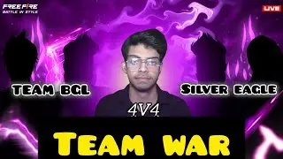 🛑 FREE FIRE LIVE 4 V 4 AUCTION TEAM WAR 🔥 FT - TEAM BGL , SILVER EAGLE , TEAM SKY 📲  #nonstopgaming