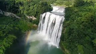 Spectacular scenery of China's Huangguoshu Waterfall