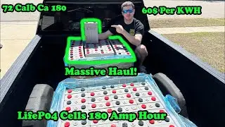 Buying 40kwh of Lifepo4 Calb CA180 Battery Cells 35$ Per Cell!  For Solar Storage And More!