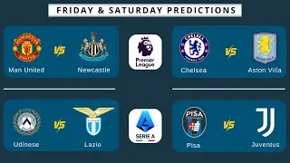 🏆 Saturday Football Predictions | Premier League & Serie A (13 Matches) 🎯