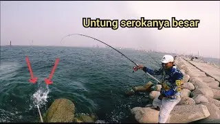 Hampir nga muat ‼️ Beginilah hasilnya kalo rajin lempar umpan || Dam ijo tanjung priok