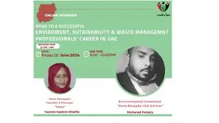 A ROAD TO A SUCCESSFUL ENVIRONMENT ,SUSTAINABILITY & WASTE MANAGEMENT PROFESSIONALS CAREER in UAE