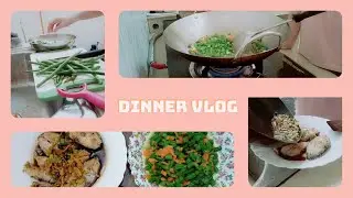 V L O G  | Casual Dinner Vlog by a College Student, Tips for fishy smell  | 大学生平凡的晚餐准备, 去掉鱼腥味的技巧
