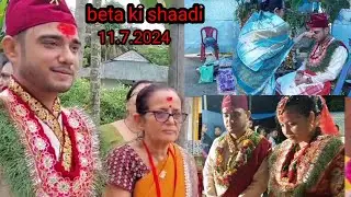 video upload garnu late bhayo hai🤗 beta ko sadi //11.7.2024