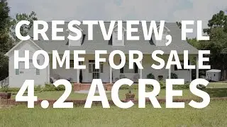 Crestview FL Home For Sale On 4.2 Acres With 306 Feet Of Waterfront!
