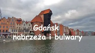 🇵🇱 Gdańsk nabrzeża i bulwary. Żuraw. Sołdek. Ołowianka. Motława. Pomorskie. Polska. Poland.