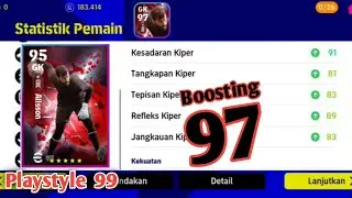 Racikan Alisson Derby Day England Max Rating 95 Boosting 97 (Liverpool) || Efootball 2023