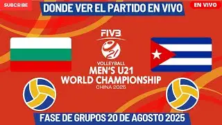 🏐Bulgaria vs Cuba🏐D&oacute;nde Ver El Partido EN VIVO|Mundial de Volleyball Masculino U21 2025