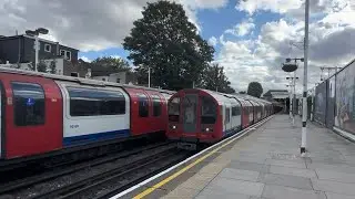 Central line trains at Leyton | 27/08/2023