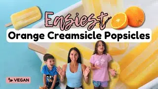 Orange Creamsicle Popsicles! 🍊🥥