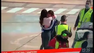 Antonella upon Messi&rsquo;s arrival in Rosario after the copa America 2021