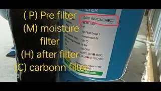 Line filter air compressor