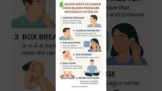 6 Quick Ways to Lower High Blood Pressure Naturally After 60