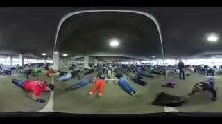 360 VR video of Intel Oregon's Guinness World Record attempt for the most people performing push-ups