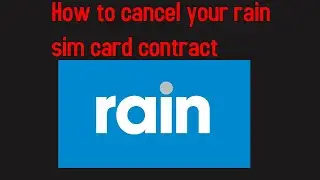 How to cancel your rain sim card contract