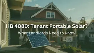 Portable Solar for Tenants? HB 4080 Explained