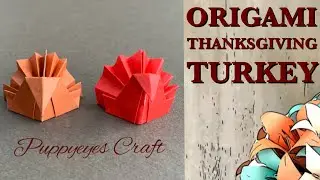 【EASY ORIGAMI THANKSGIVING TURKEY 】DIY Turkey | Step by Step Origami Tutorial with Instructions